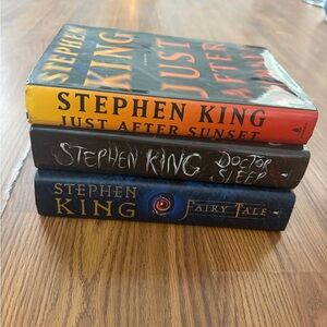 Stephen King 3 Hardcover Book Bundle.Just After Sunset, Doctor Sleep, & Fairytal